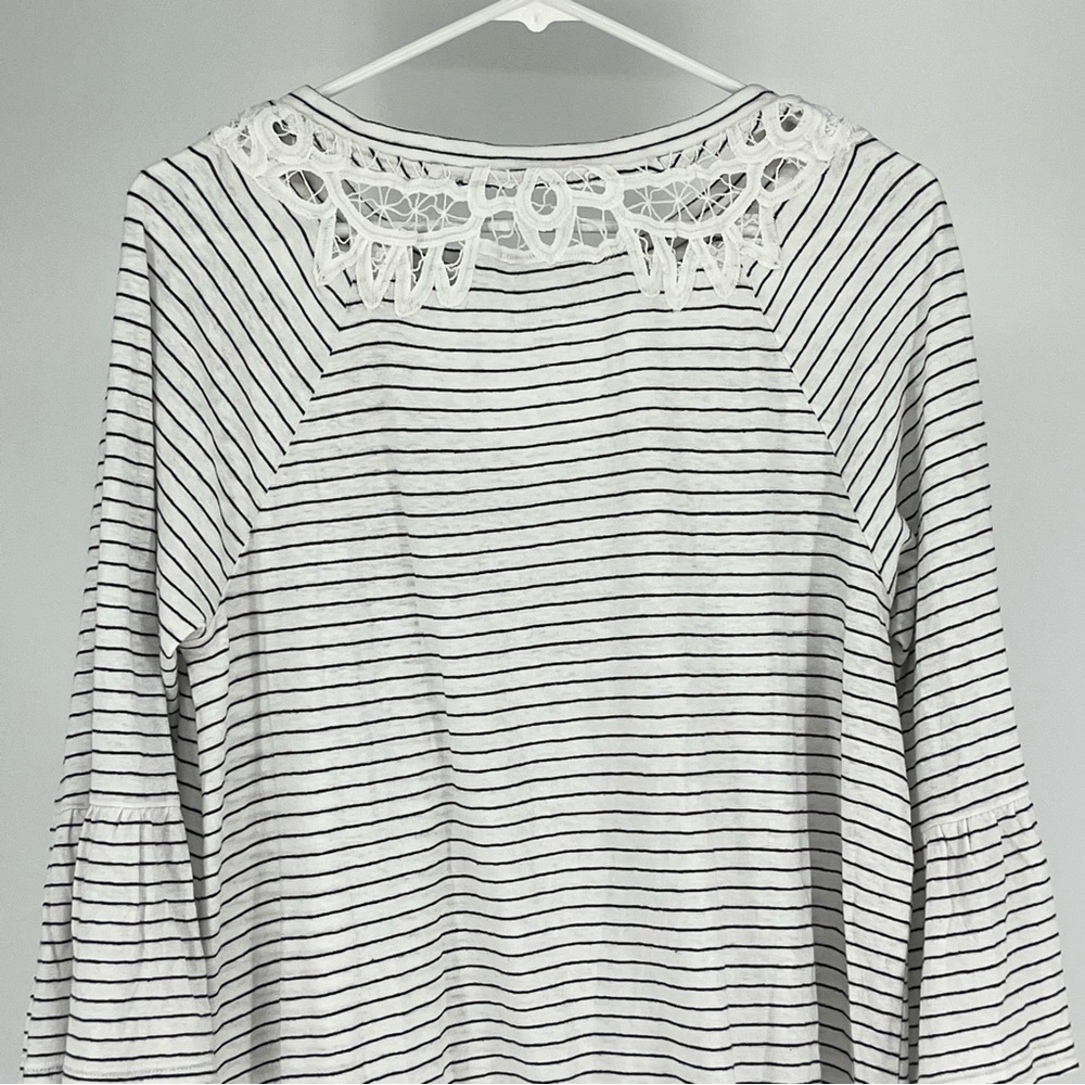 SOFT SURROUNDINGS NWT LOLANA DRESS BLACK WHITE PETITE MEDIUM - Picture 8 of 11